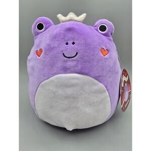 Squishmallows 2024 Valentine Squad 12" Francine the Purple Frog Princess NWT